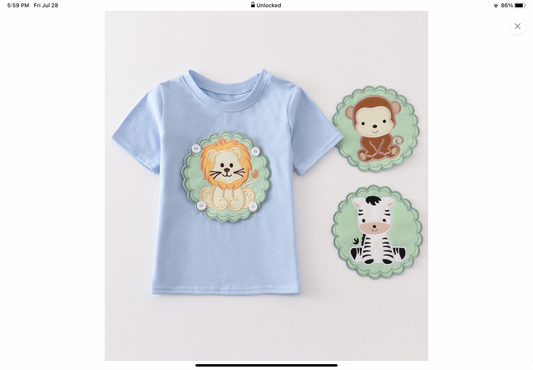 Zoo Animal Toddler Shirt